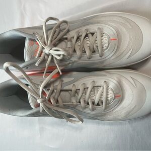 Puma Gray and Orange Athletic Shoes with Cushioned Sole